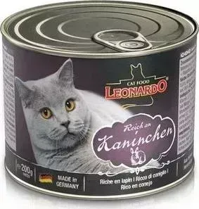 Консервы Leonardo Quality Selection Rich In Rabbit c кроликом для кошек 200г (756114)
