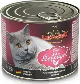 Консервы Leonardo Quality Selection Pure Poultry c птицей для кошек 200г (756121)