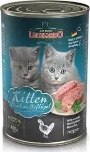 Консервы Leonardo Quality Selection Kitten Rich In Poultry с птицей для котят 400г (756249)