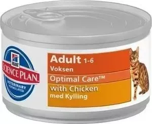 Консервы Hill&amp;#039;s Hill&s Science Plan Optimal Care Adult with Chicken с курицей для кошек 82г (10801)