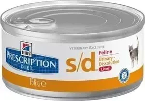Консервы Hill&amp;#039;s Hill&s Prescription Diet s/d Feline Urinary with Liver с печенью диета при лечении МКБ для кошек 156г (4450)