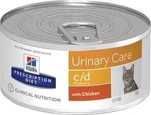 Консервы Hill&amp;#039;s Hill&s Prescription Diet c/d Urinary Care Milticare with Chicken с курицей диета при профилактике МКБ для кошек 156г (9451)