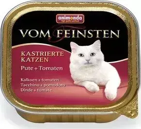 Консервы Animonda Vom Feinsten for Castrated Cats с индейкой и томатами для стерилизованных кошек 100г (83854)
