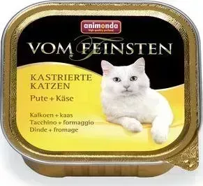 Консервы Animonda Vom Feinsten for Castrated Cats с индейкой и сыром для стерилизованных кошек 100г (83445)