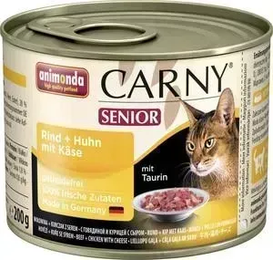 Консервы Animonda CARNY Senior с курицей и сыром для пожилых кошек 200г (83710)