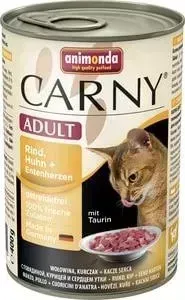 Консервы Animonda CARNY Adult с говядиной, курицей и уткой для кошек 400г (83722)