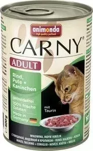Консервы Animonda CARNY Adult с говядиной, индейкой и кроликом для кошек 400г (83725)