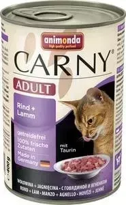 Консервы Animonda CARNY Adult с говядиной и ягненком для кошек 400г (83721)