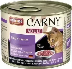 Консервы Animonda CARNY Adult с говядиной и ягненком для кошек 200г (83705)