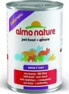 Консервы Almo Nature Daily Menu Adult Cat with Beef с говядиной для кошек 400г (5054)