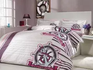 Комплект постельного белья Hobby home collection Евро, поплин, Saranda, лиловый (1501000164)