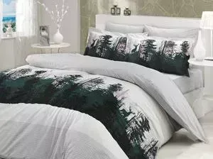 Комплект постельного белья Hobby home collection 1,5 сп, поплин, Tierra, серый (1501000185)