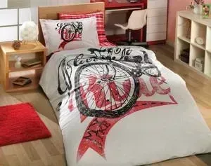 Комплект постельного белья Hobby home collection 1,5 сп, поплин, Trella, красный (1501000188)