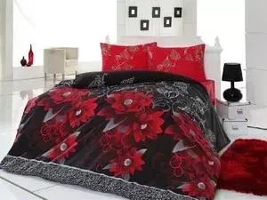 Комплект постельного белья Cotton Life 1,5 сп Casablanca красный (6162)