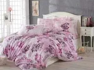 Комплект постельного белья Hobby home collection Евро, поплин, Elvira, лиловый (1501001114)