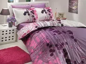 Комплект постельного белья Hobby home collection 1,5 сп, поплин, Ventura, лиловый (1501000190)