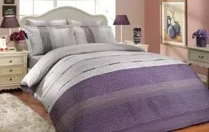Комплект постельного белья Hobby home collection Семейный, сатин, Denim, лиловый (1501000304)