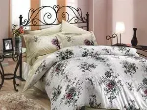 Комплект постельного белья Hobby home collection 1,5 сп, поплин, Carmen, бежевый (1501000080)