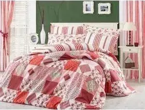 Комплект постельного белья Hobby home collection 1,5 сп, поплин, Clara, красный (1501001084)