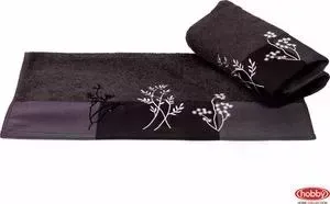 Полотенце Hobby home collection Flora 70x140 см темно-серый (1501001067)