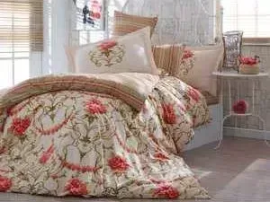 Комплект постельного белья Hobby home collection 1,5 сп, поплин, Ornella, золотой (1501001095)