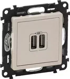 Розетка USB двойная Legrand Valena Life 240V/5V 1500mA слоновая кость 753512
