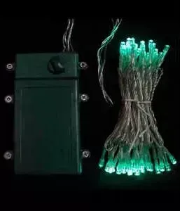Гирлянда Light Нить на батарейках 10 м аква 4,5V прозрачный провод