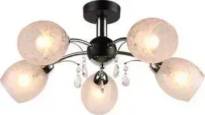 Потолочная люстра IDLamp 843/5PF-Blackchrome