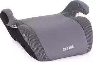 Автокресло SIGER -бустер Мякиш Плюс Серый 22-36 кг 312
