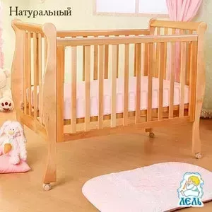 Кроватка детская Кубаньлесстрой Лаванда без ящика (натуральный бук) АБ 21.0