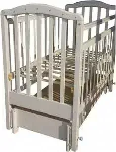 Кроватка детская МОЙ МАЛЫШ маятник продольного качания/кристаллы Сваровски (венге/слоновая кость) 10