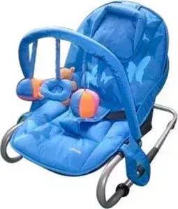 Шезлонг AMALFY Butterfly с игрушками (синий) RC-DK1010