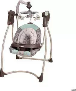 Электрокачели GRACO "Lovin&#039;hug" (capri) с адаптером