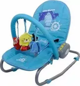 Шезлонг AMALFY Vibro с игрушками (turquiose)