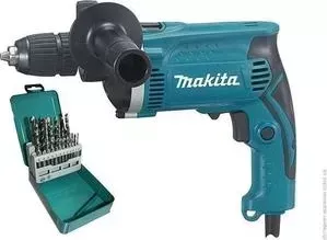 Дрель ударная MAKITA HP1631KX2 + сверл (D-46202)