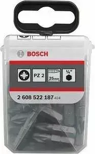 Бит BOSCH PZ2 х25мм 25шт Extra-Hart (2.608.522.187)