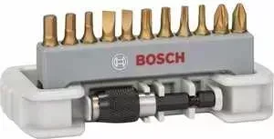 Набор бит BOSCH х25мм PH/PZ/TX/SL/HEX 12шт + держатель (2.608.522.128)