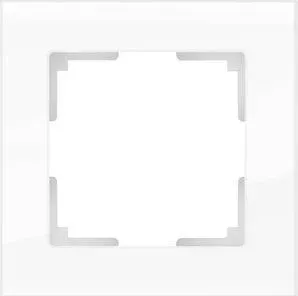Рамка Werkel Favorit белый стекло WL01-Frame-01-DBL