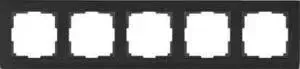 Рамка Werkel Stark черный WL04-Frame-05-silver/black