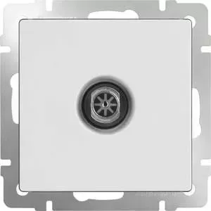 ТВ-розетка проходная Werkel белая WL01-TV-2W