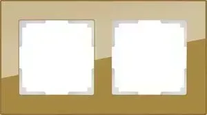 Рамка Werkel Favorit на 2 поста бронзовый WL01-Frame-02