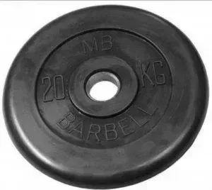 Диск обрезиненный Barbell 51 мм 20 кг