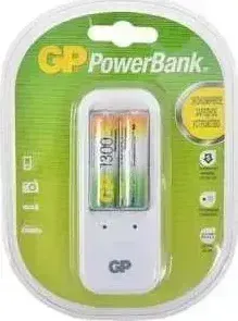 Зарядное устройство GP и PowerBank PB410GS130 + 1300mAh AA 2шт.