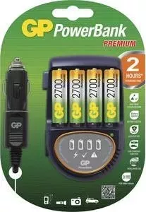 Зарядное устройство GP и PowerBank PB50GS270CA + car cord + 2700mAh AA 4шт.