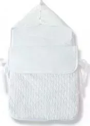 Конверт EKO для новорожденных ажурный вязанный розовый 40х80 см (BE-02)