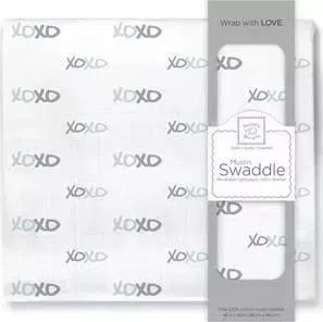 Пеленка SwaddleDesigns муслиновая Pstl Blue XOXO