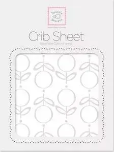 Детская простынь SwaddleDesigns Fitted Crib Sheet Sterling Lolli Fleur (SD-603ST)