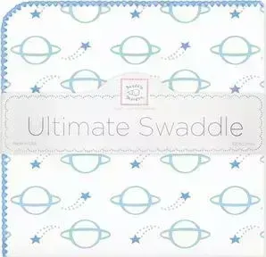 Пеленка SwaddleDesigns фланель для новорожденного Ultimate Planets Blue