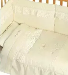 Комплект Andy and Helen в кровать Abbraccio Elegant с кристаллами (декор - мишка-мама) 6 предметов крем E6/00V2R54 6P LB С