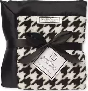 Плед SwaddleDesigns Детский флисовый флисовый Stroller Blanket BKPuppytooth(SD-194BK)